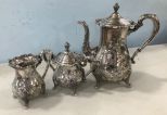 Antique W.S. Backington Three Piece Tea Set