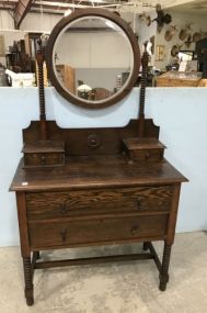 Vintage English Barley Twist Dresser