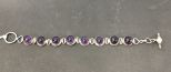 Marked .925 Amethyst Bracelet