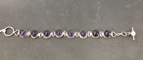 Marked .925 Amethyst Bracelet