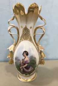 Porcelain Hand Painted Portrait Vase