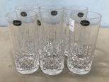 Six Lead Crystal Bohemian Glasses