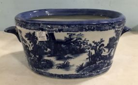 Victoria Ware Ironstone Flow Blue Style Planter