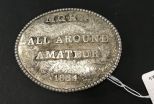 MQHA All Around Amateur 1984 Belt Buckle