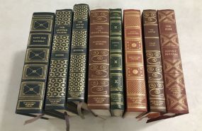 8 Decorative Leather Bound Books