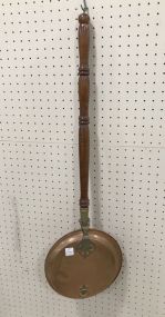 Antique Copper and Brass Bed Warming Pan