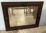 Antique English Oak Wall Mirror