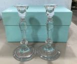 Tiffany & Co. Crystal Candle Sticks