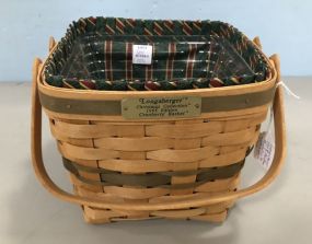 Longaberger Christmas Collection 1995 Cranberry Basket