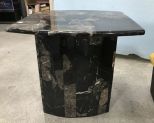 Faux Marble Accent Table