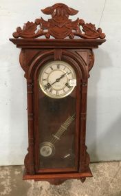 Antique Reproduction Victorian Style Wall Clock
