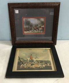 Two English Hunt Scene Prints