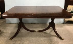 Vintage Drexel Furniture Double Pedestal Dining Table