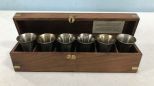 Thomas Jefferson Monticello Pewter Small Cups