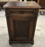 Antique Walnut Commode Nightstand