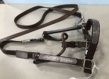 Vintage Voge Leather Sterling Plate Horse Halter