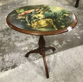 Modern Tilt Top Pedestal Table