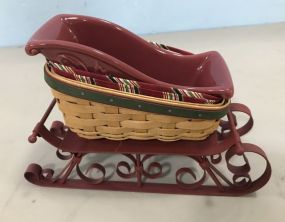 Longaberger Christmas Sleigh Basket