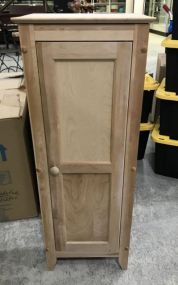 Modern Single Door Pine Storage Cabinet