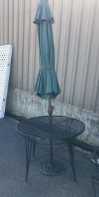 Wrought Iron Outdoor Patio Round Table