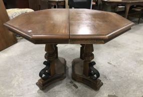 French Style Octagon Dining Pedestal Table