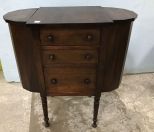 Vintage Mahogany Chest with Side Storage