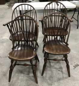 Four Lammert Furniture Company Windsor Style Dining Chairs