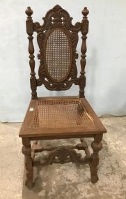 Antique Oak Hall Chair