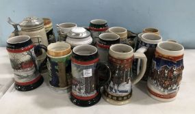 Collection of Souvenir Beer Steins