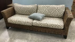 Wicker Patio Sofa