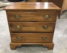 Ethan Allen Three Drawer Night Stand