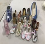 Porcelain and Ceramic Miniature Shoe Collection