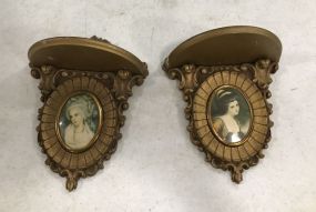 Pair of Cameo Creations Wall Shelves