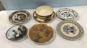Decorative Hand Painted Pottery and Plates