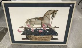 Signed Print of Rocking Horse