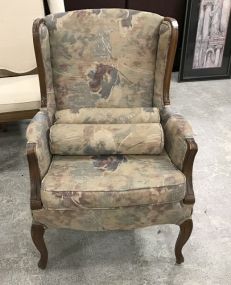 French Style Wing Back Arm Chair