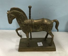 Brass Horse Statue