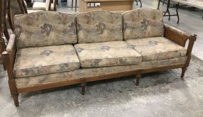 Vintage French Provincial Three Section Sofa