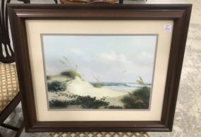 Framed Beach Scene Print