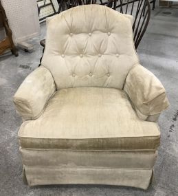 Natural Color Upholstered Broyhill Arm Chair