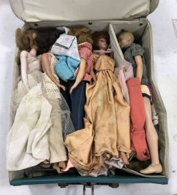 Vintage Collection of Barbie Dolls in Case