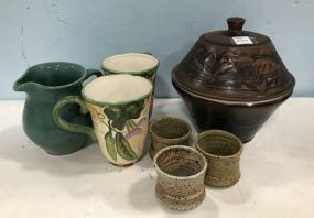 Group of Stoneware Pottery Pieces