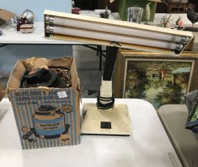 Devilbiss Modenl 145 Vaporizer Humdifier and Vintage Desk Lamp