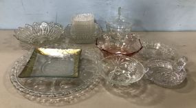 Group of Clear Glass Pieces