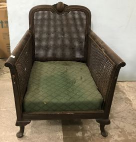 Antique Cane Back and Size Arm Chair