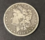 1881-S Morgan Silver Dollar