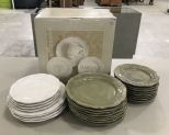 16 Piece Earthernware Set and Additional Earthernware Plates