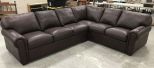 American Leather Company Brown Sectional Sofa