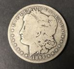 1892-O Morgan Silver Dollar