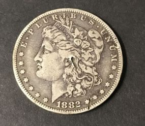 1882-O Morgan Silver Dollar